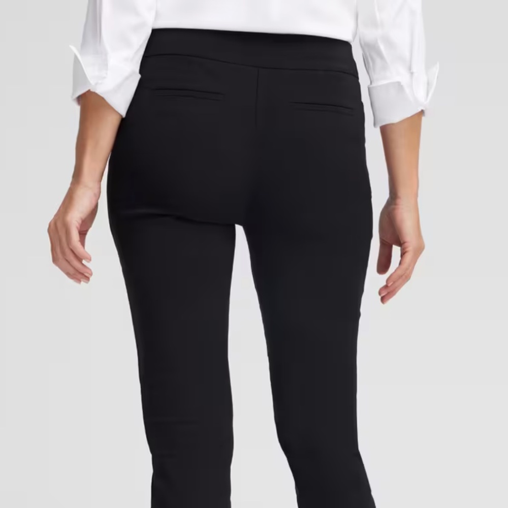 Chico’s Basic Slit Ankle Pants Size 2P Black - Picture 10 of 11